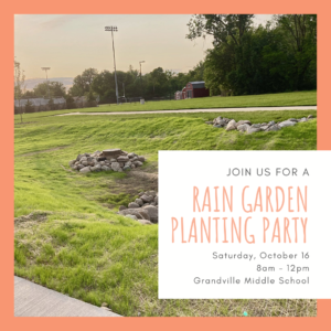 Rain garden planting party